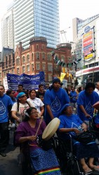 Grandmothers and youth lead the march for justice for Grassy Narrows FN
