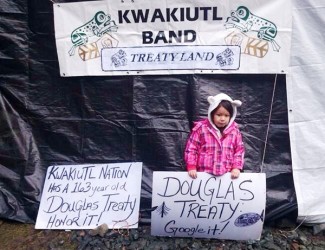 Kwakiutl First Nation continues protest near Port Hardy