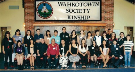 Last year’s Wahkotowin Society award recipients. 