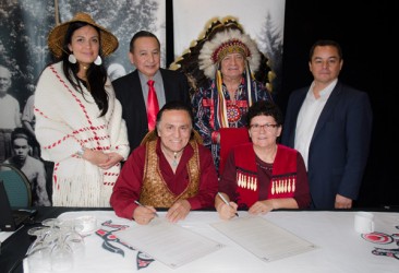 Tsleil-Waututh Nation in the signing of an International Treaty