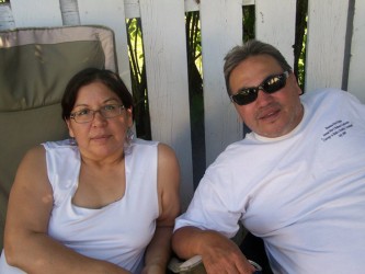 Inez and Rick Lightning, parents of Amber Lightning