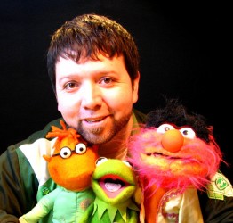 Lance Cardinal with some Muppets.