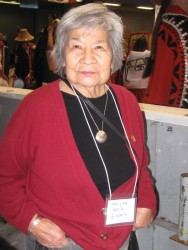 Musqueam Nation Elder, Rose Point, enjoyed her first Hobiyee celebration.