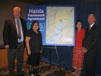 The Haisla First Nation has signed a Liquefied Natural Gas [LNG] framework agree
