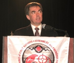 Jim Prentice speaking at AFN Assembly in 2007
