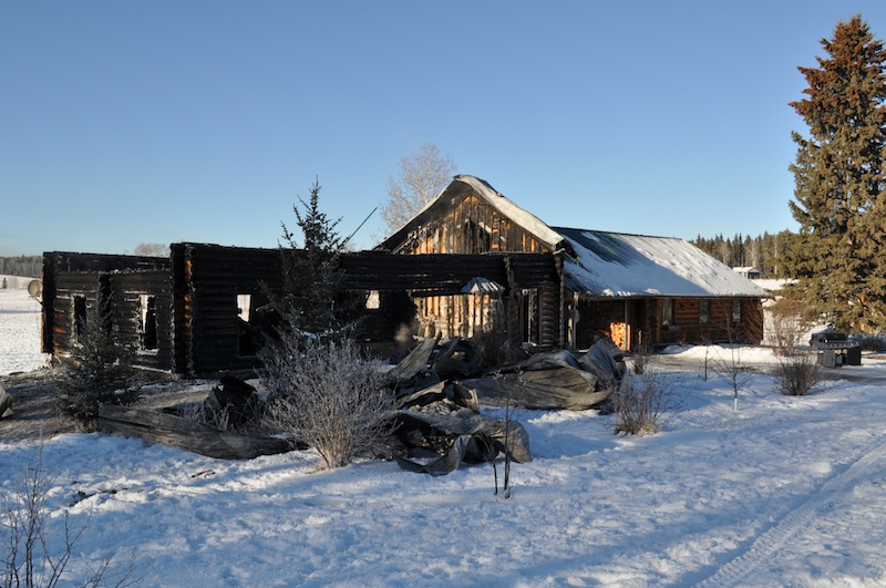 Derek Littlejohn faces six charges, including arson in the fire that destroyed this Bearberry area house.