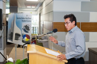Student president Ryan Moccasin expressed his excitement with the official annou