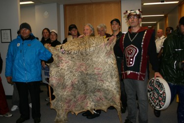 Bob Chamberlin, chief of the Kwikwasut’inuxw Haxwa’mis First Nation of Gilford I