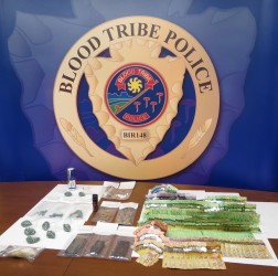 Blood Tribe Police Service Crime Reduction Unit seizure