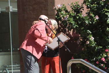 Scott McKeen and Petra Shulz, Petra lost her son to overdose last year.