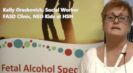Kelly Oreskovich, a social worker with the FASD clinic at NEO Kids