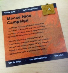 Moose Hide pledge