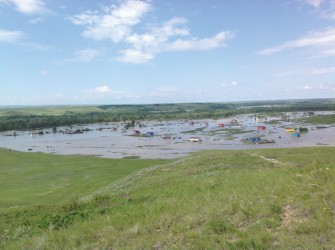 Flooding at Siksika South Camp