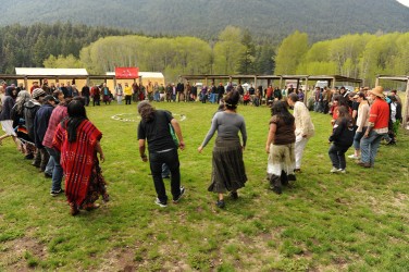 A ceremonial circle at the arbour was part of the week long International Indige
