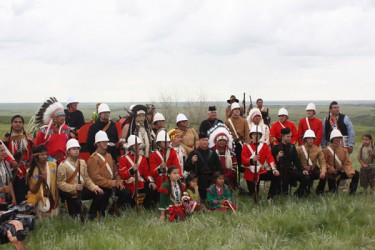 At the end of the battle demonstration of “The Battle of Cutknife Hill” various 