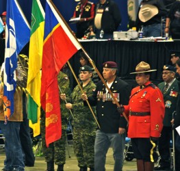 Veterans were honoured in the grand entry