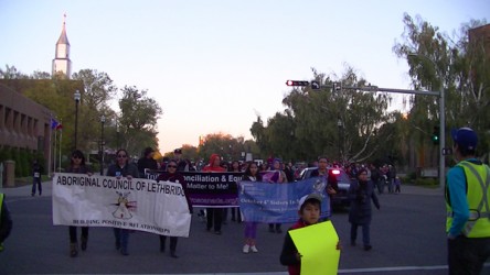The Sisters in Spirit vigil held in Lethbridge