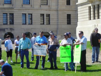 Leaders from the George Gordon First Nation, along with Federation of Saskatchew