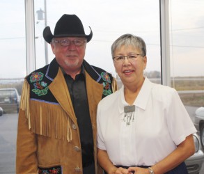 Senators Gerry St. Germaine (left) and Lillian Dyck