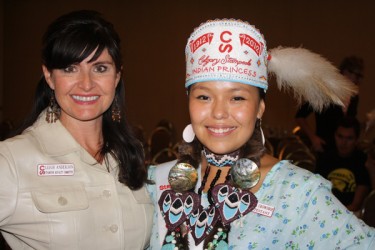 2011 Princess Amelia Crowshoe with Stampede's Leigh Anderson) 