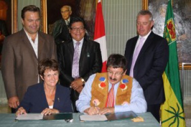 Letters of Understanding were signed by the provincial government and Métis Nati