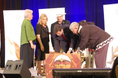 Edmonton Mayor Don Iveson at the Truth and Reconciliation Commission