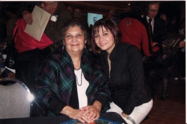 Maria Campbell (left) starred in Chelsa Reil’s latest run of The Vagina Monologu