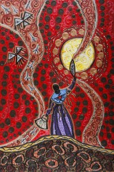 Métis artist Leah Dorion will be featured prominently in the largest outdoor art