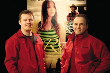 Chris Funk(left) and Tom Simms(right) worked as film partners in creatin