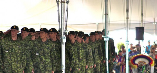 Bold Eagle graduates performed a platoon demonstration