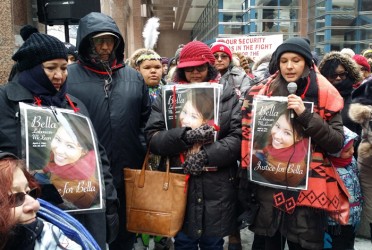 The family of Bella Laboucan-McLean at Strawberry Ceremony