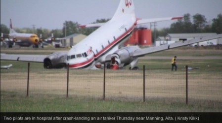 Plane crash at Manning, AB 