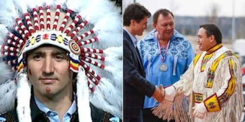 Prime Minister Trudeau honoured by Tsuut'ina Nation after his election
