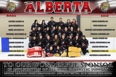 Alberta girls placed fourth in the National Aboriginal Hockey Championships
