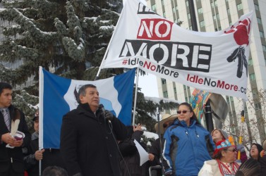 rally in November, Mikisew Cree Nation Chief Steve Courtereille said his people 